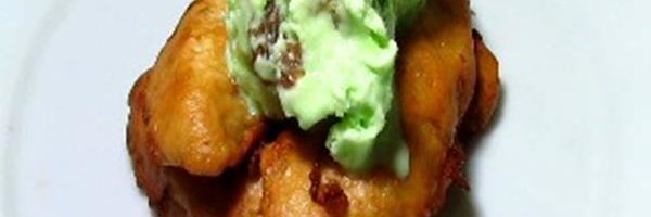 Banana Fritters with Ice Cream