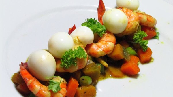 Prawn & Quail Egg Stew