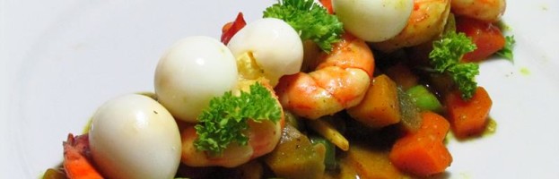 Prawn & Quail Egg Stew